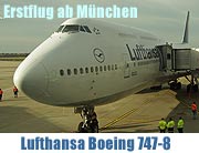 Boeing 747-8 - das neue Lufthansa Flaggschiff war am 20.+21.11.2012 zu Gast in München - wir waren dabei beim Erstflug München Düsseldorf (©Foto: Martin Schmitz)
